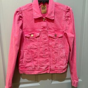 Gap Barbie Adult Puff Sleeve Denim Jacket
